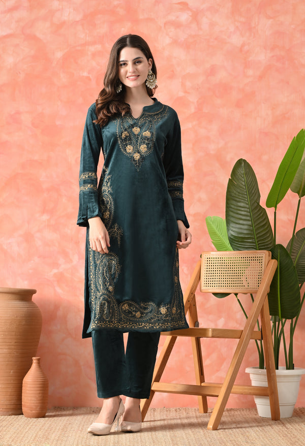 Emerald Threads of Elegance Suit