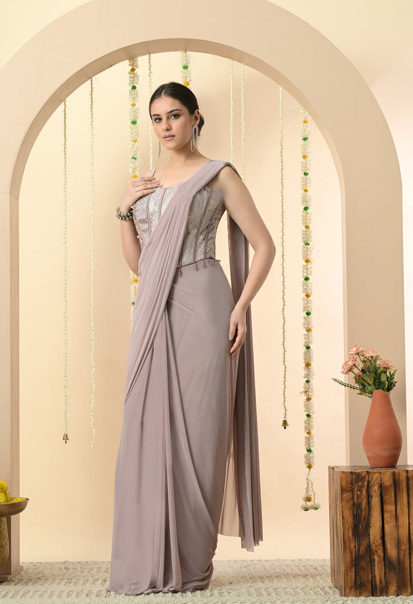 Lilac Glam Drape Style Set