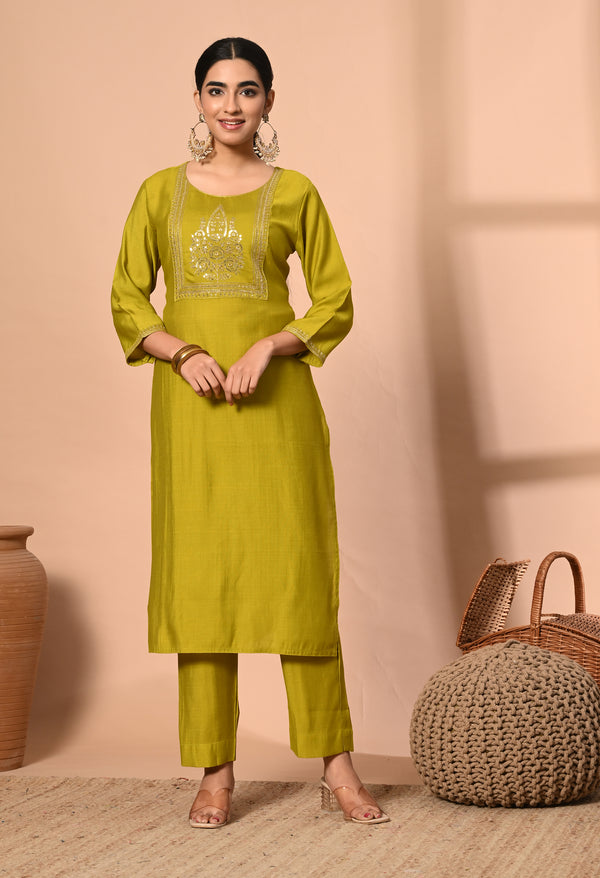 Golden Grace Cotton Suit