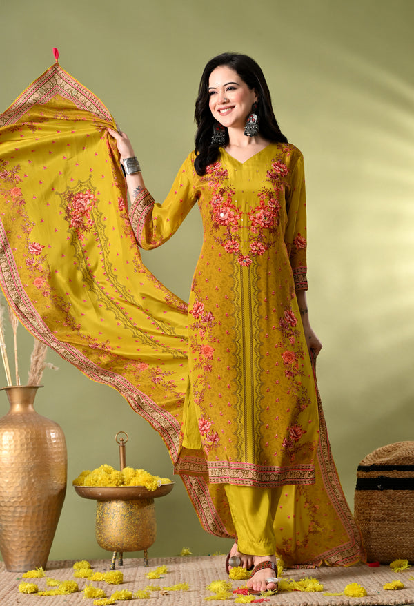 Mustard Magic Pakistani Elegance