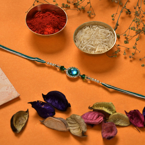 Emerald Glow Rakhi
