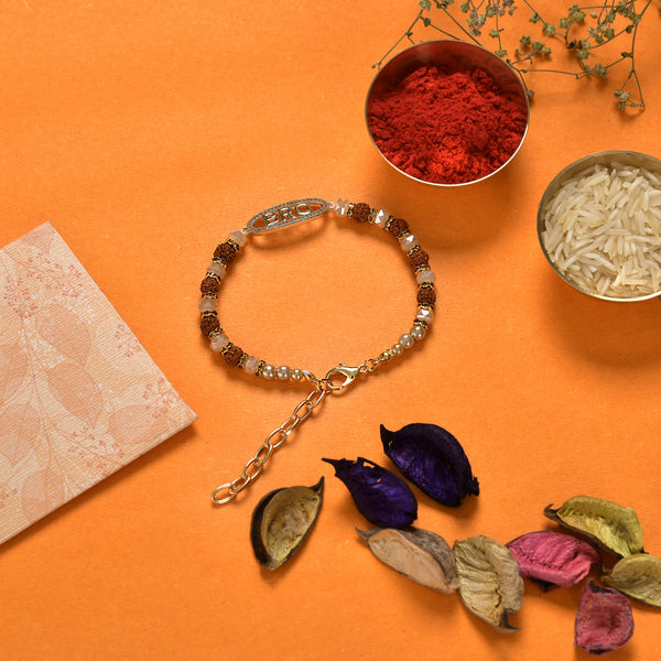 Rudraksha Bro Bracelet Rakhi