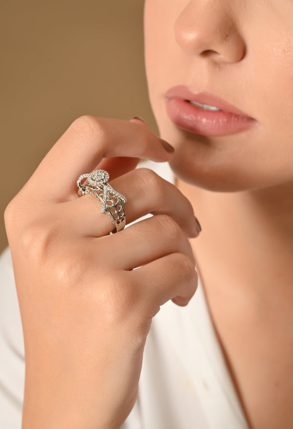 Enchanted Silver Radiance Ring