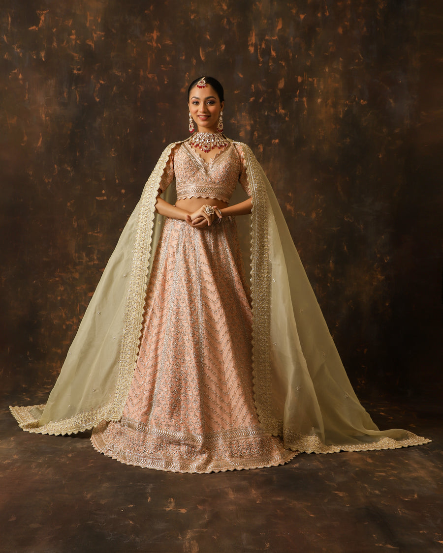 Blush Elegance Bridal Lehenga