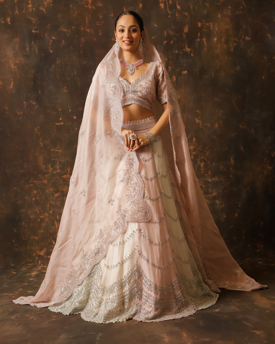 Blush Blossom Bridal Lehenga